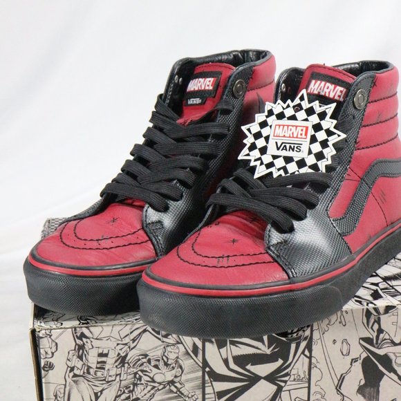 VANS Marvel x SK8-Hi 'Deadpool' Sneakers NIB - Picture 15 of 15